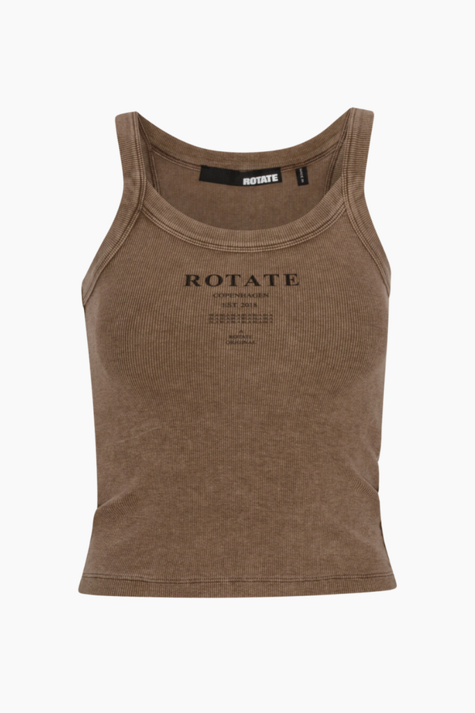 Ribbed Tank Top - Mustang - ROTATE