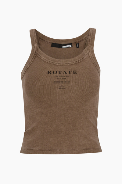 Ribbed Tank Top - Mustang - ROTATE