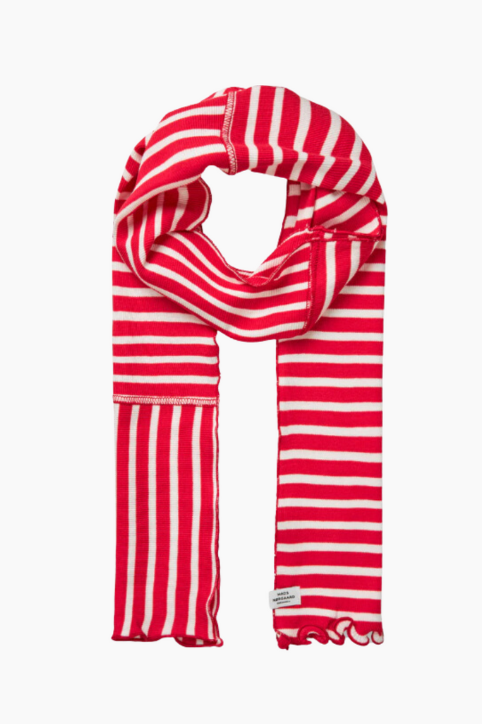 2x2 Leftover Thorla Scarf - High Risk Red/White Alyssum - Mads Nørgaard