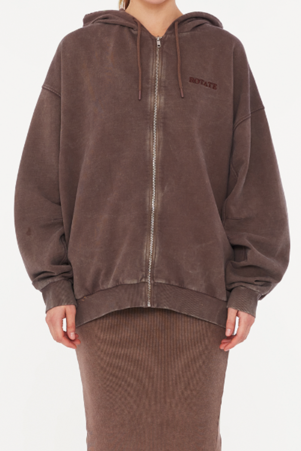 Oversized Sweat Hoodie - Mustang - ROTATE