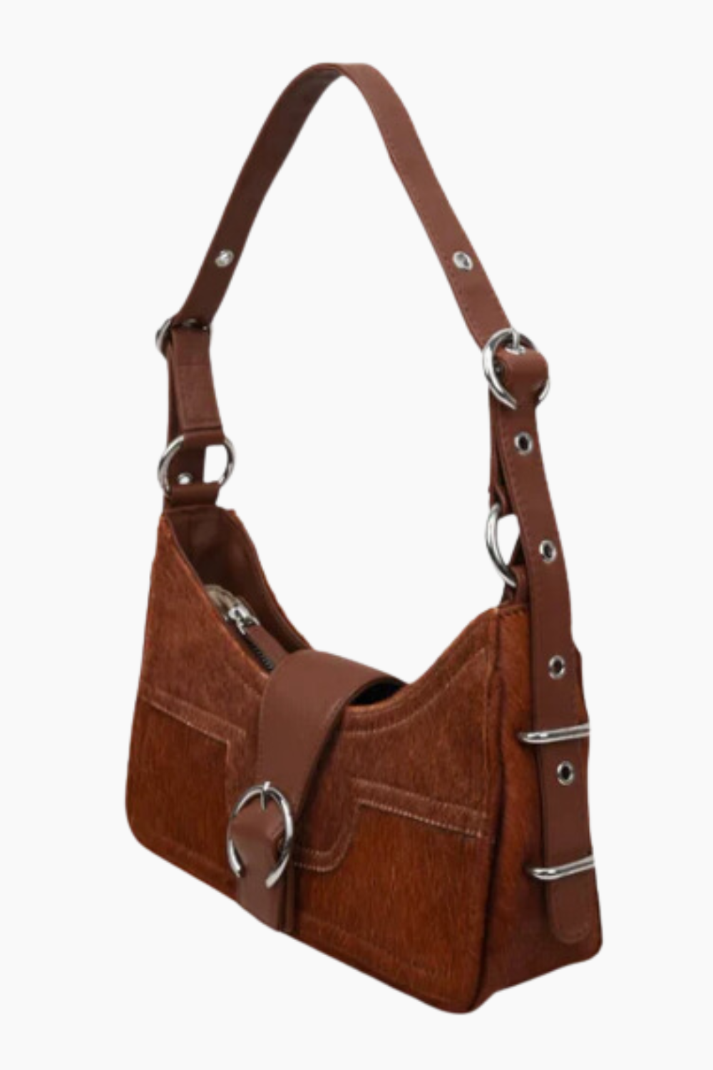 Alba Shoulder Bag - Brown - Silfen Studio