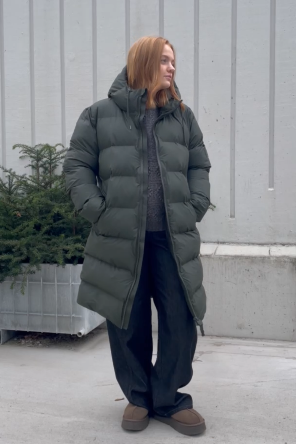 Alta Long Puffer Green