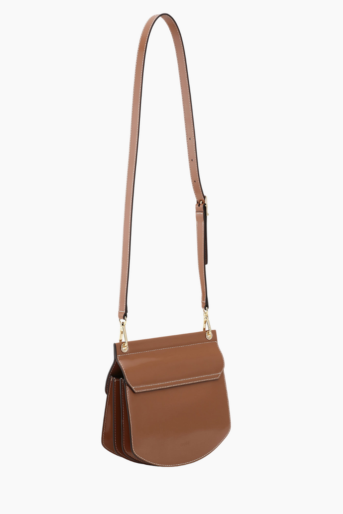 Apo-G Bag Small Patent A6114 - Caramel Café - GANNI