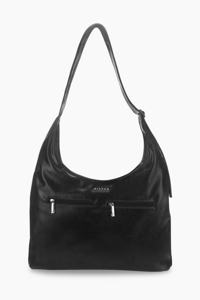 Astrid Buckle Crossbody Bag - Dark Grey - Silfen Studio