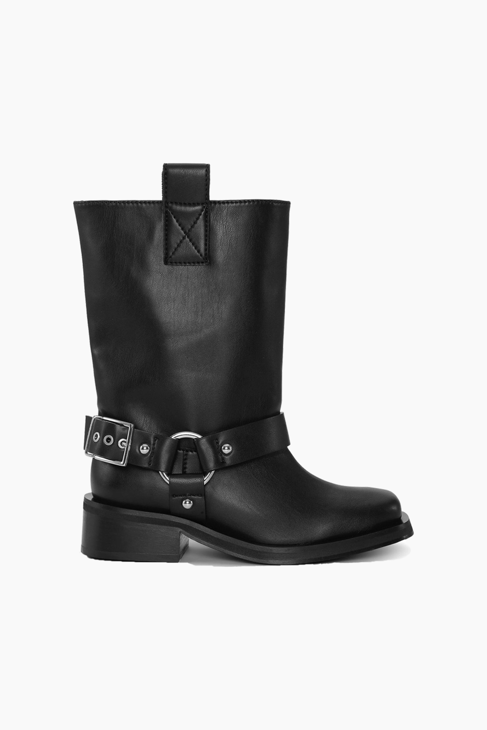 Biker Tubular Mid Shaft Boot S2275 - Black - GANNI