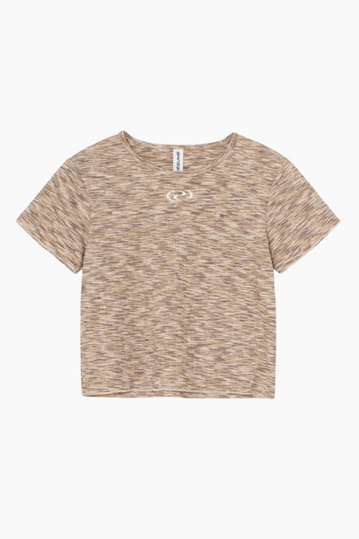 BriannaRS Tee - Brown Melange - Résumé