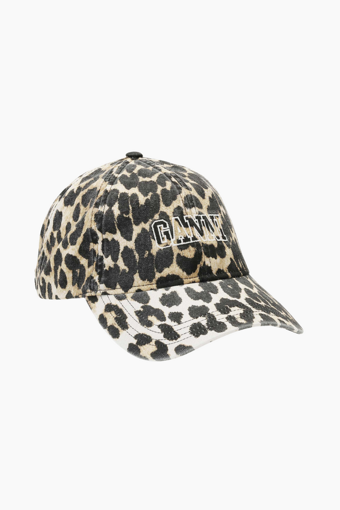 Cap Hat Print A6303 - Leopard - GANNI