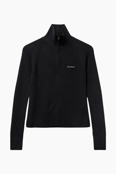 Carrick-BL Zip Jumper - Black - Blanche