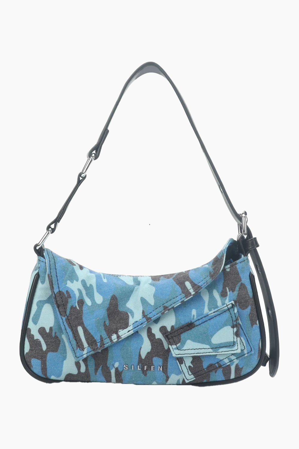 Cleo Shoulder Bag - Turqoise Camouflage  - Silfen Studio