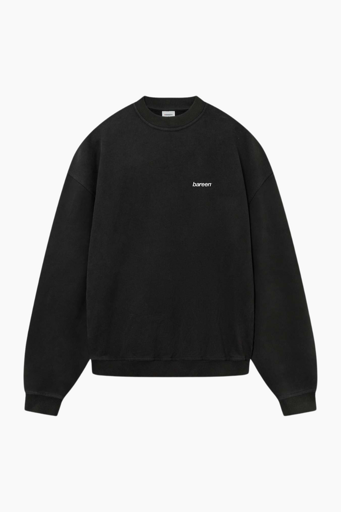 Crewneck Oversize Logo 2.0 - Black - bareen