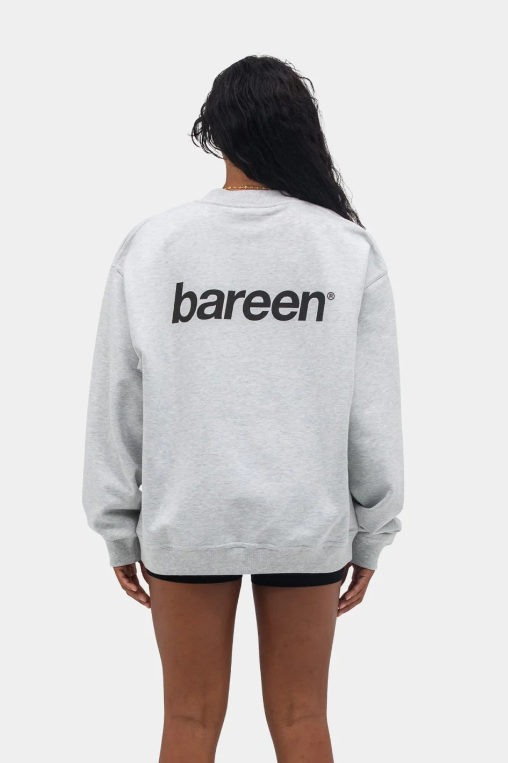 Crewneck Oversize Logo 2.0 - Cloudy Grey - bareen