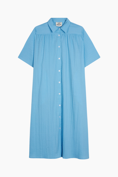 Crinckle Pop Canaria Dress - Alaskan Blue - Mads Nørgaard