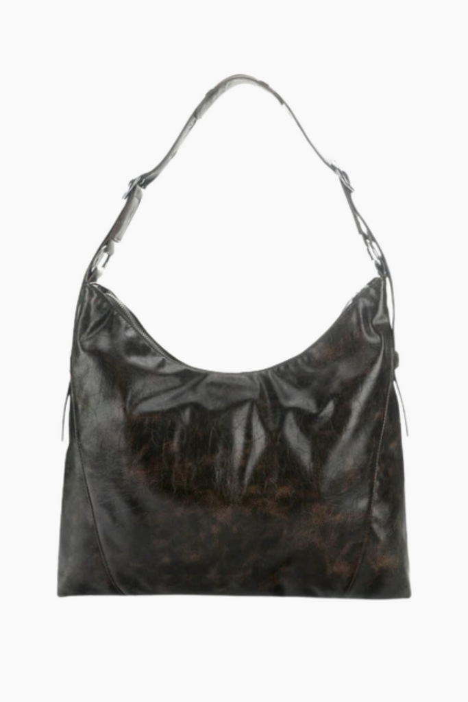 Ellie Crossbody Bag - Brown Cracked - Silfen Studio