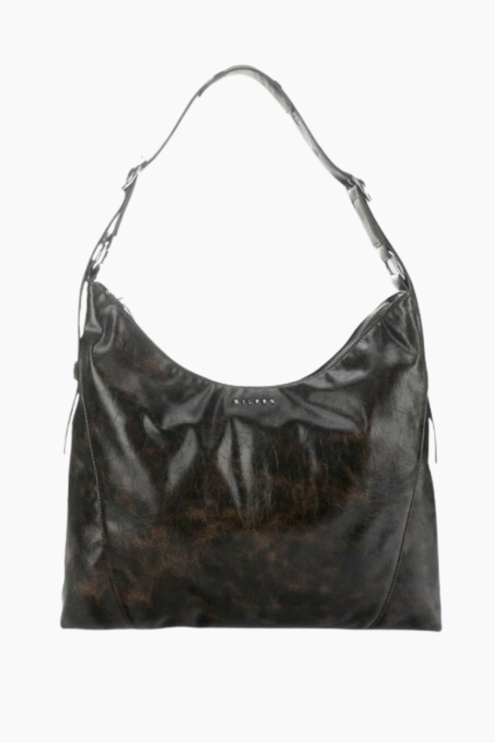 Ellie Crossbody Bag - Brown Cracked - Silfen Studio