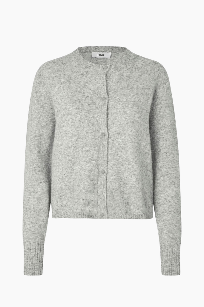 Enada LS Cardigan - Light Grey Mel - Envii