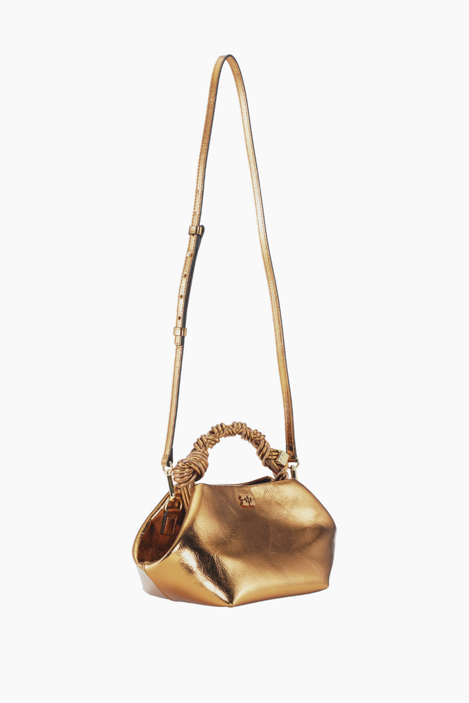 Ganni Bou Bag Small Metallic A6084 - Bronze - GANNI