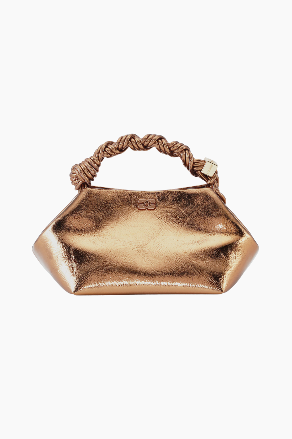 Ganni Bou Bag Small Metallic A6084 - Bronze - GANNI