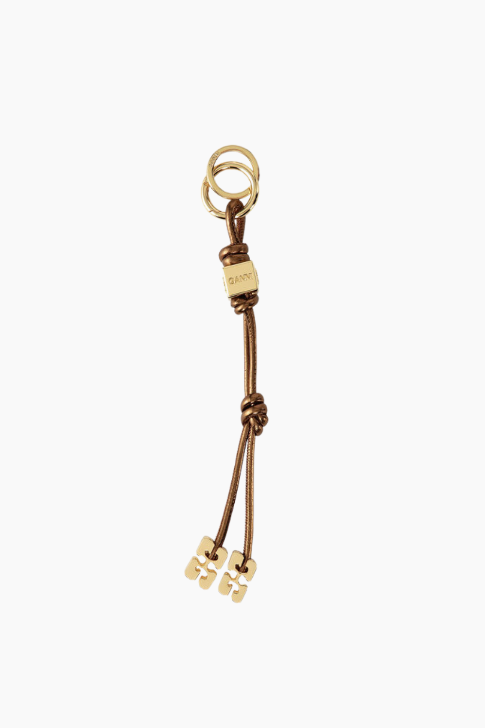 Ganni Bou Keyring Metallic A6258 - Bronze - GANNI