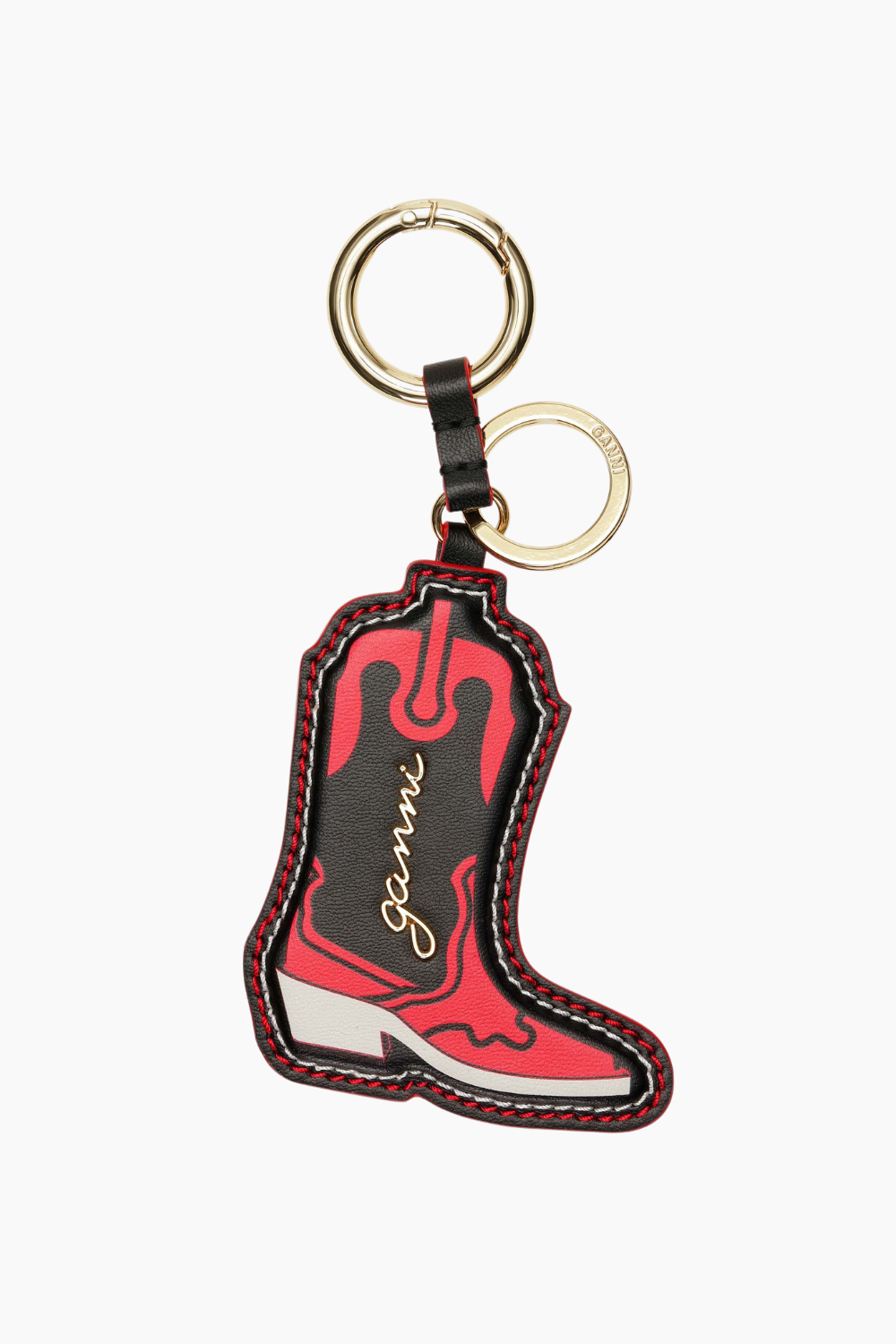 Ganni Western Boot Keyring A6409 - Racing Red - GANNI