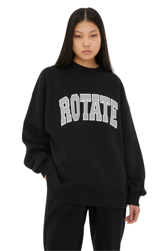 Heavy Sweat Crewneck - Black - Rotate