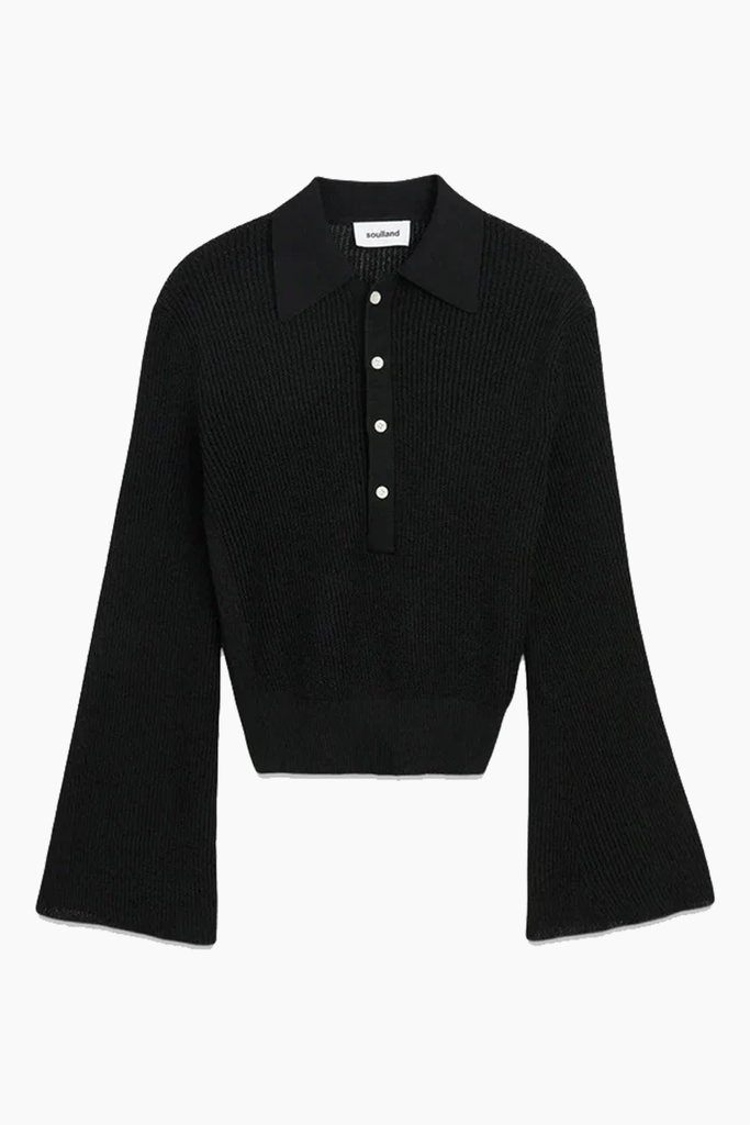 Kiki Polo Jumper - Black - Soulland