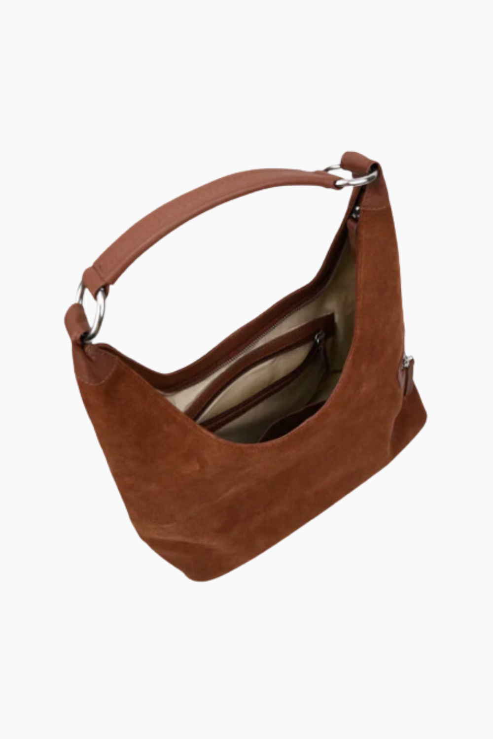 Lola Shoulder Bag - Brown Suede - Silfen Studio