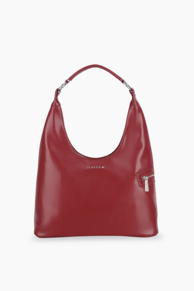 Lola Shoulder Bag - Burgundy - Silfen Studio