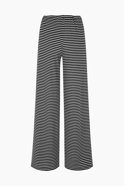 NPS Nova Pants Stripes - Black/Ecru - Nørgaard på Strøget