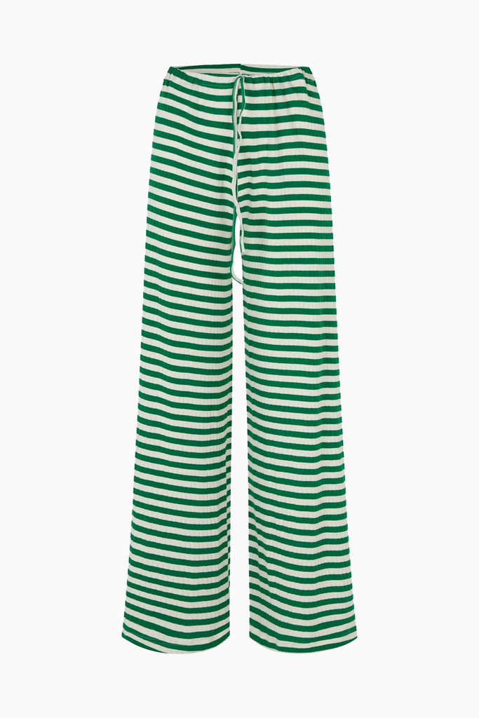 NPS Nova Pants Broadway - Green/Ecru - Nørgaard på Strøget