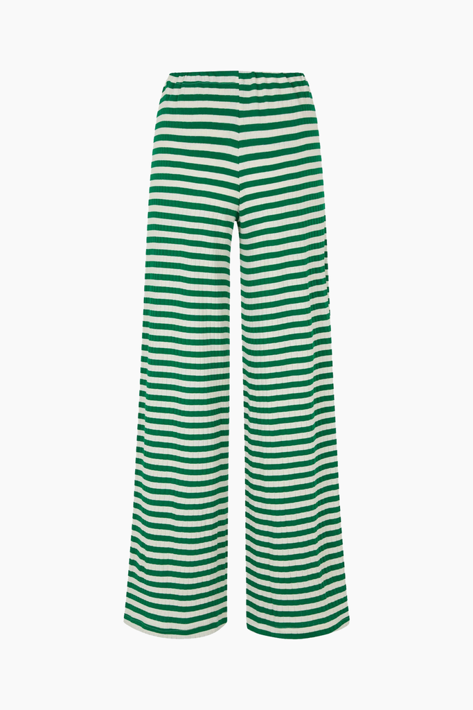 NPS Nova Pants Broadway - Green/Ecru - Nørgaard på Strøget