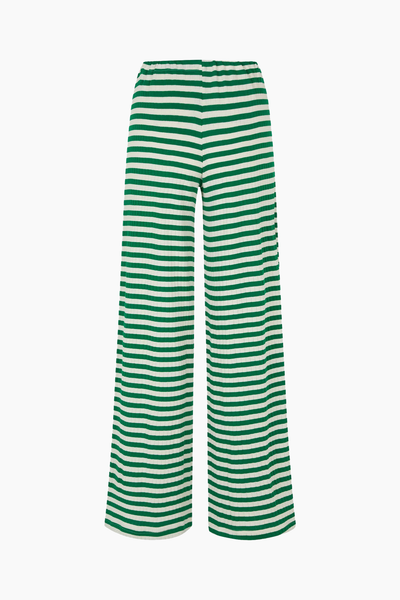 NPS Nova Pants Broadway - Green/Ecru - Nørgaard på Strøget