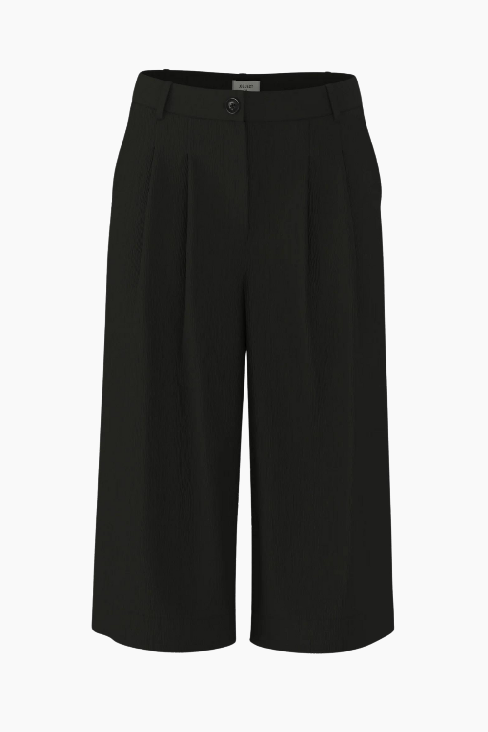 Objkendra MW Lo Culotte Pants - Black - Object