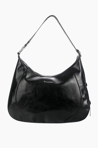 Oda Crossbody Bag - Black Shiny - Silfen Studio