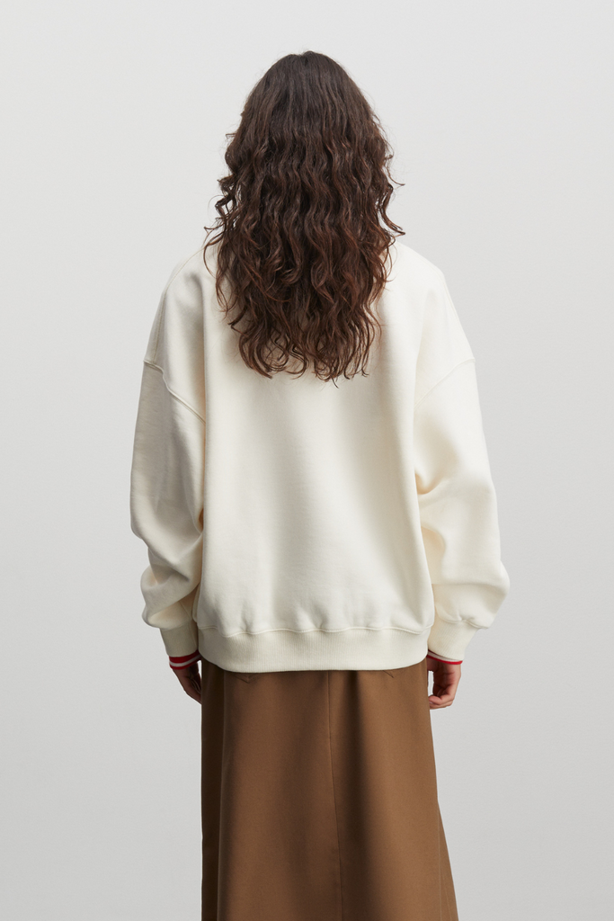 Organic Sweat Atli Sweatshirt - Snow White - Mads Nørgaard