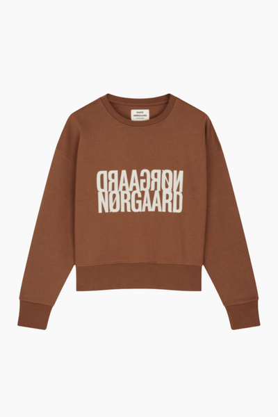 Organic Sweat Tilvina Sweatshirt - Cambridge Brown - Mads Nørgaard