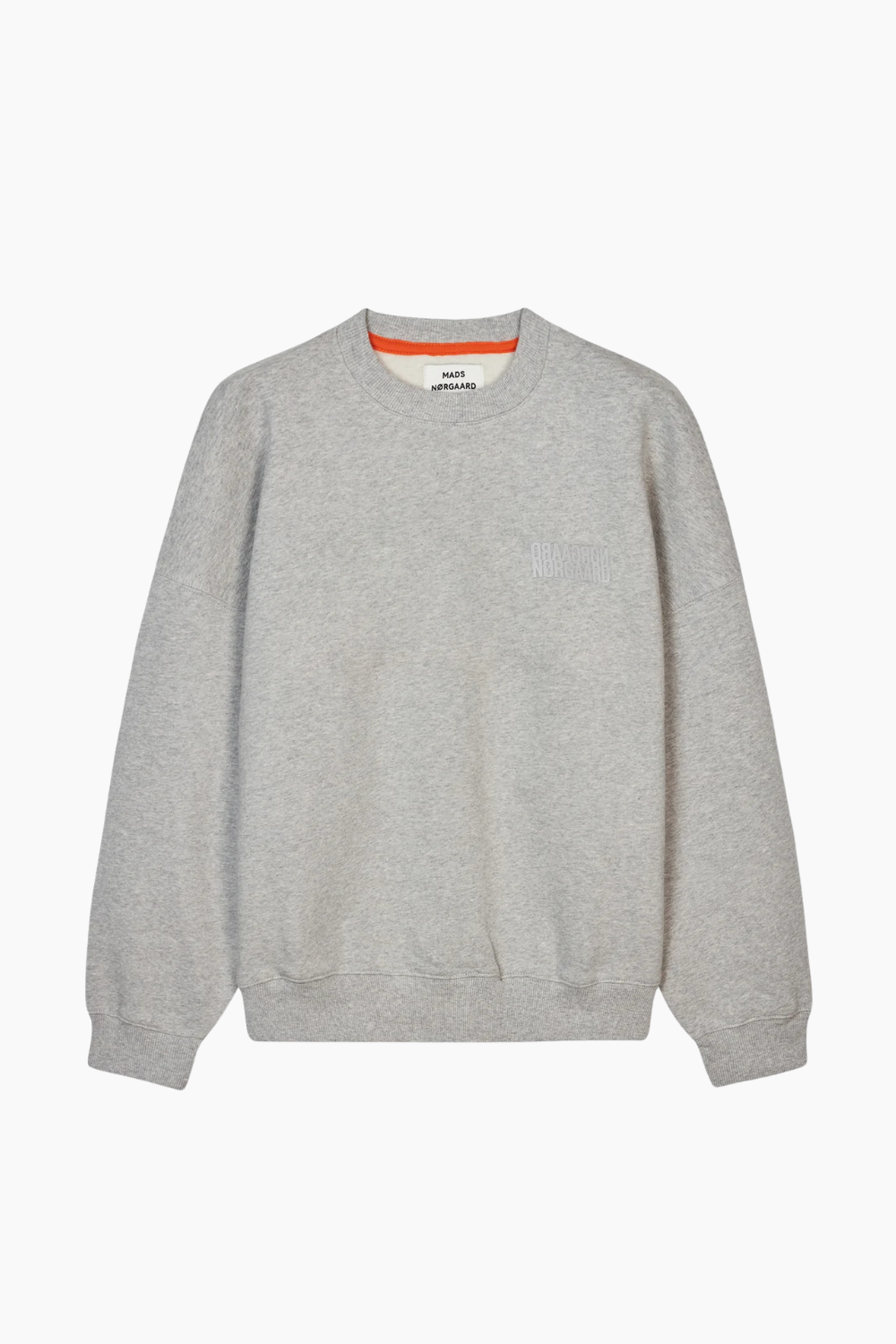 Organic Sweat Atli Sweatshirt - Light Grey Melange - Mads Nørgaard