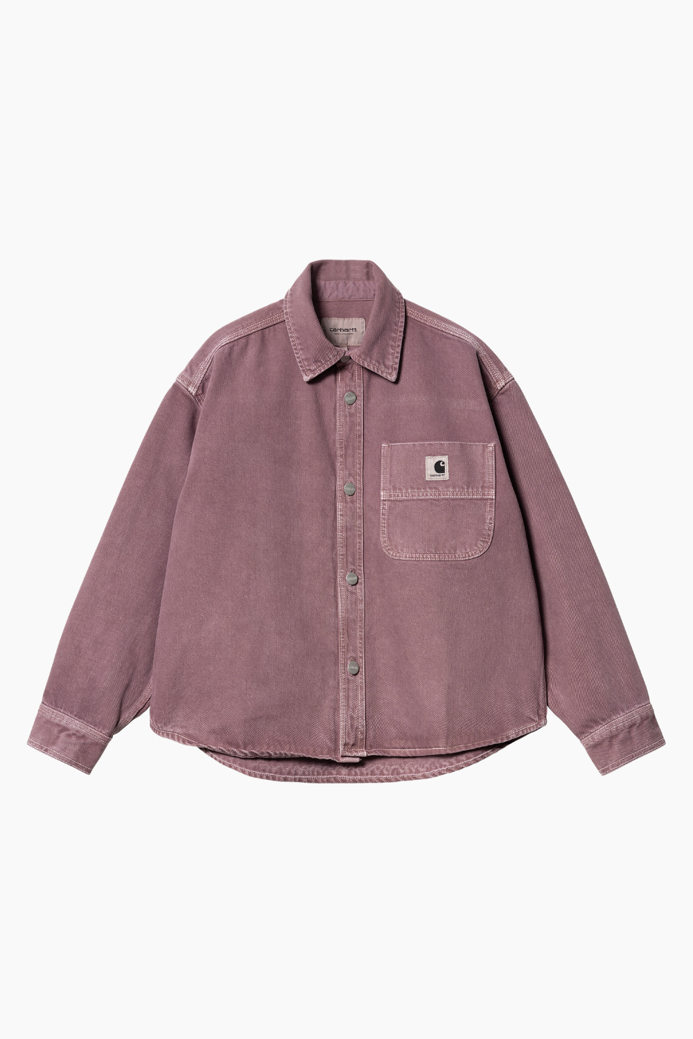 W' Georgia Shirt Jac - Dusty Fuchsia (Stone Dyed) - Carhartt WIP