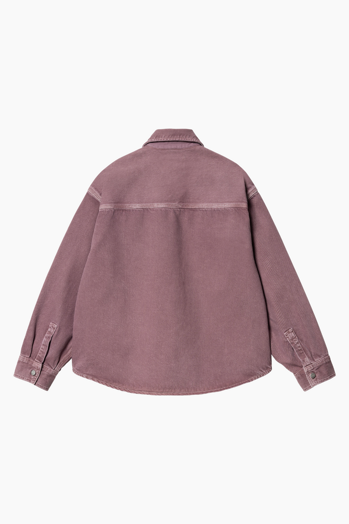 W' Georgia Shirt Jac - Dusty Fuchsia (Stone Dyed) - Carhartt WIP