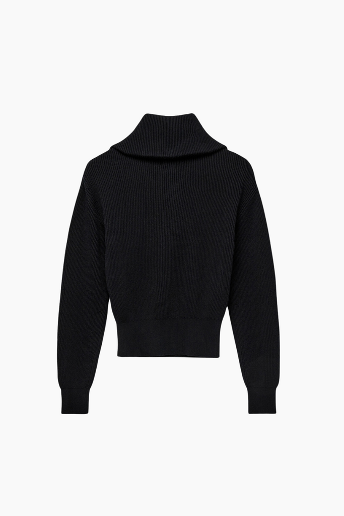 Carrick-BL Collar Zip - Black - Blanche