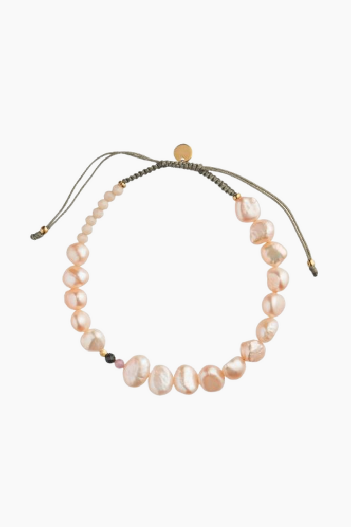 Pearlie Soft Pink Bracelet - Freshwater Pearls - Stine A