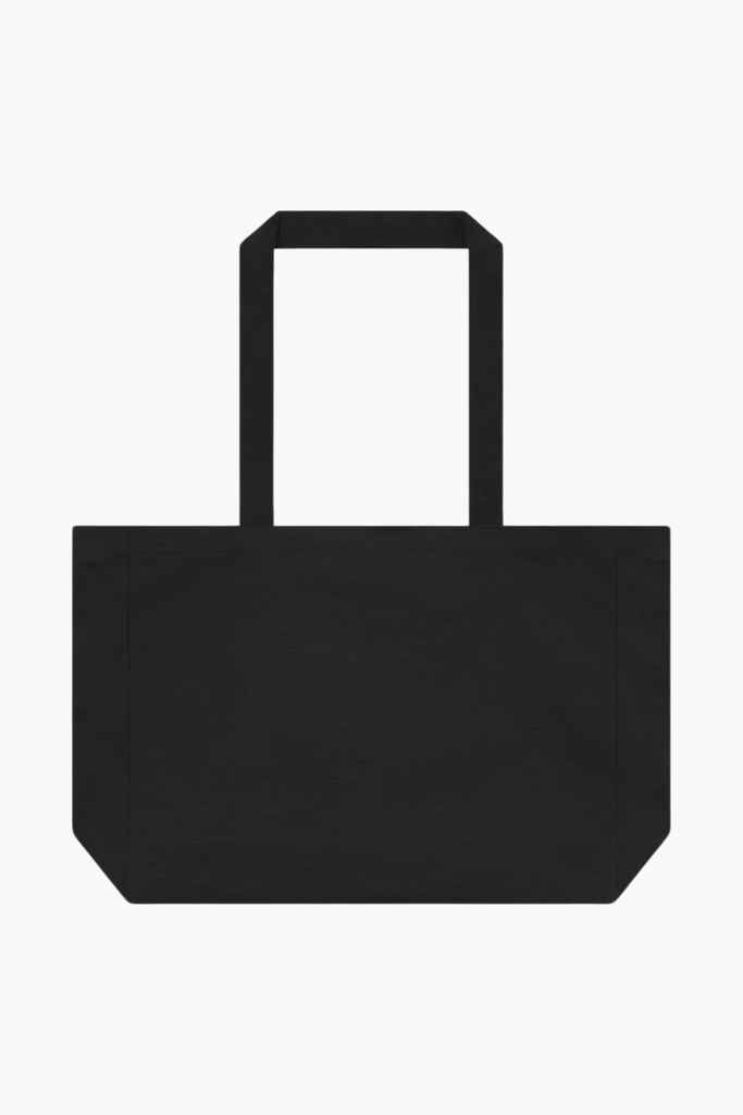 Panelled Canvas Bag - Black - bareen