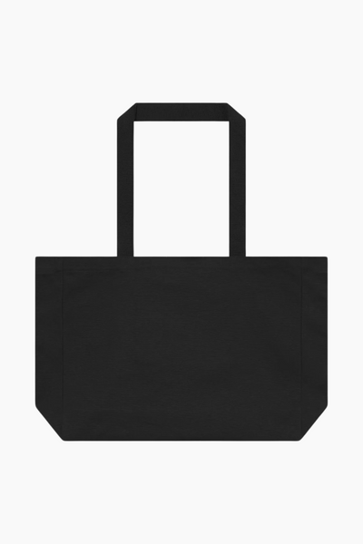 Panelled Canvas Bag - Black - bareen