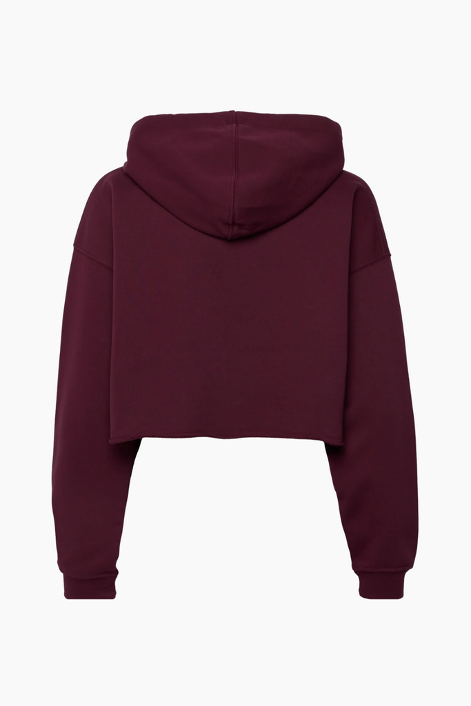 Pro Cropped Sweat Hoodie - Plum Wine - H2O Fagerholt