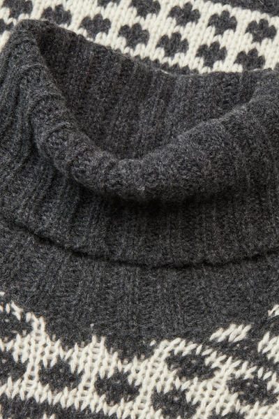 Recycled Iceland Kira Sweater - Dark Grey Melange/Winter - Mads Nørgaard