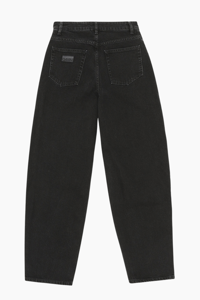 Rigid Denim Stary Jeans J1642 - Washed Black/Black - GANNI