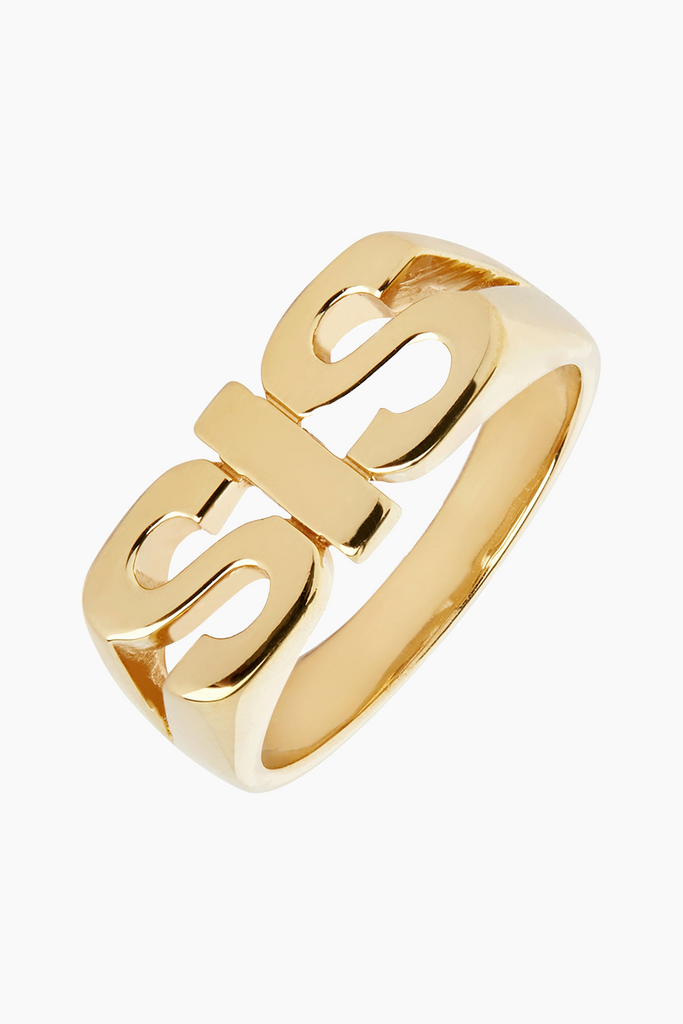 Sis Ring - Goldplated Silver - Maria Black