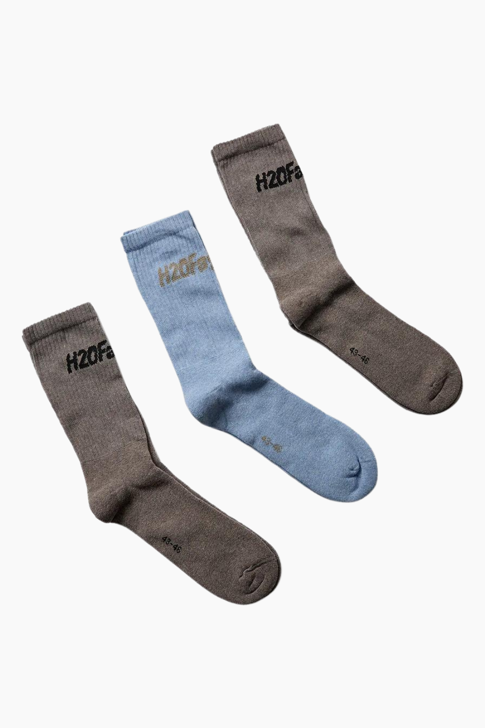 Suck Socks 3 Pack - Brown/Brown/Light Blue - H2O Fagerholt