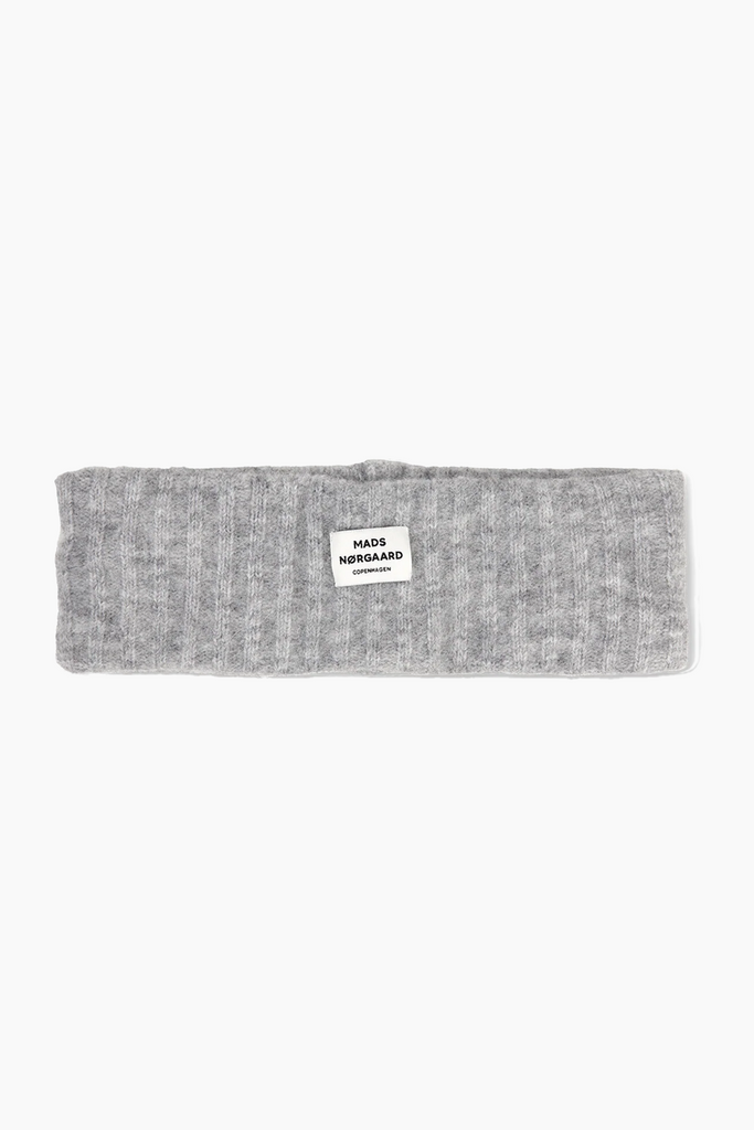 Tosca Aschley Headband - Light Grey Melange - Mads Nørgaard