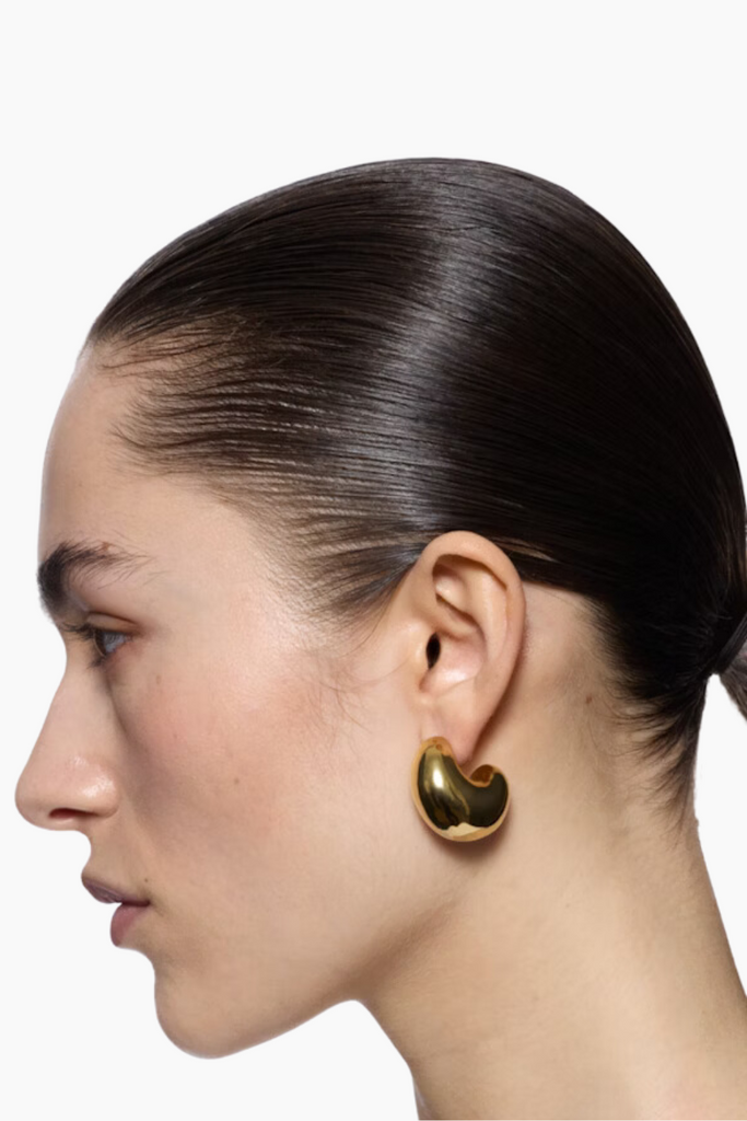 Tryvann Dome Earring - Gold - Maria Black