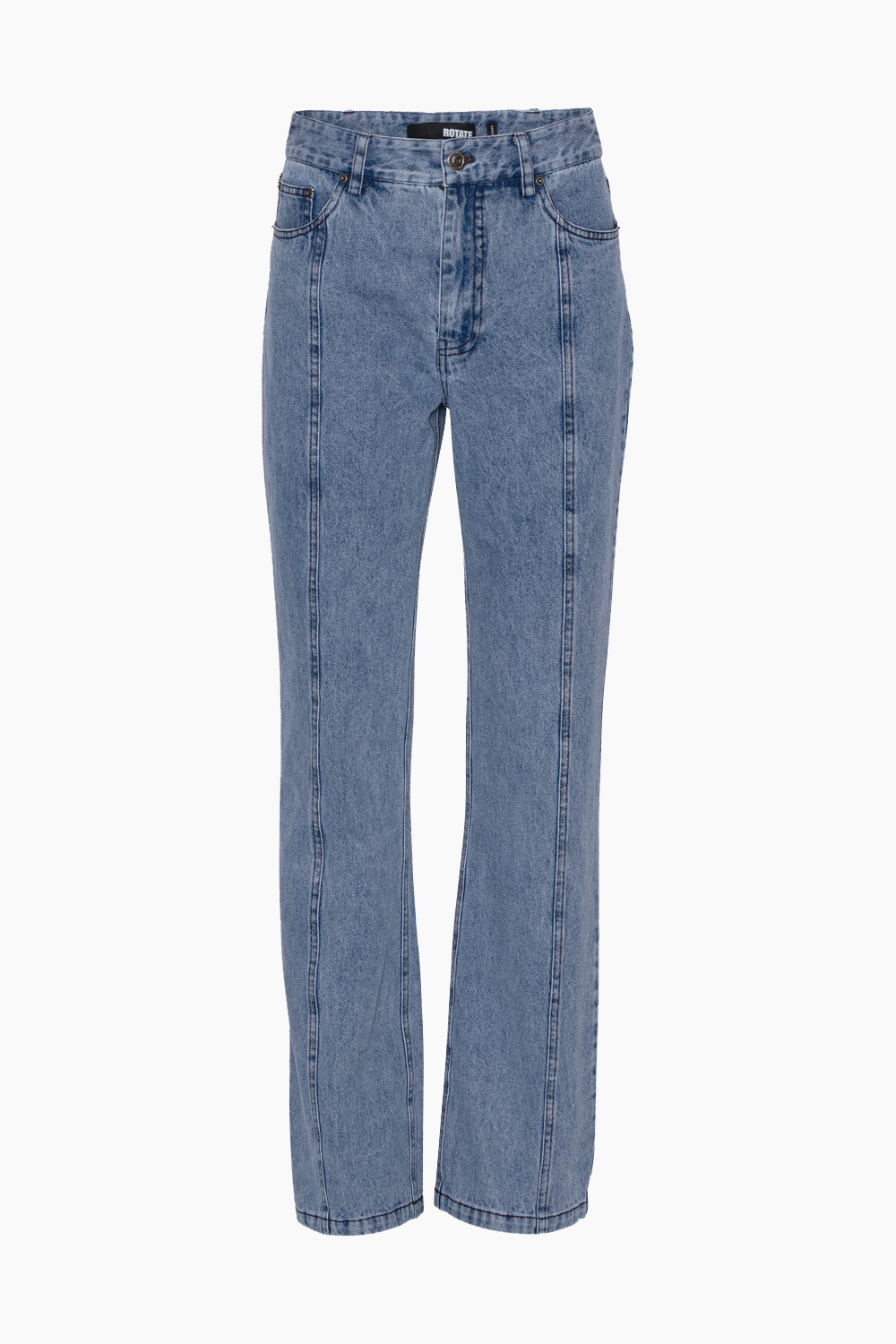 Twill Straight Jeans - Medium Blue Denim - ROTATE